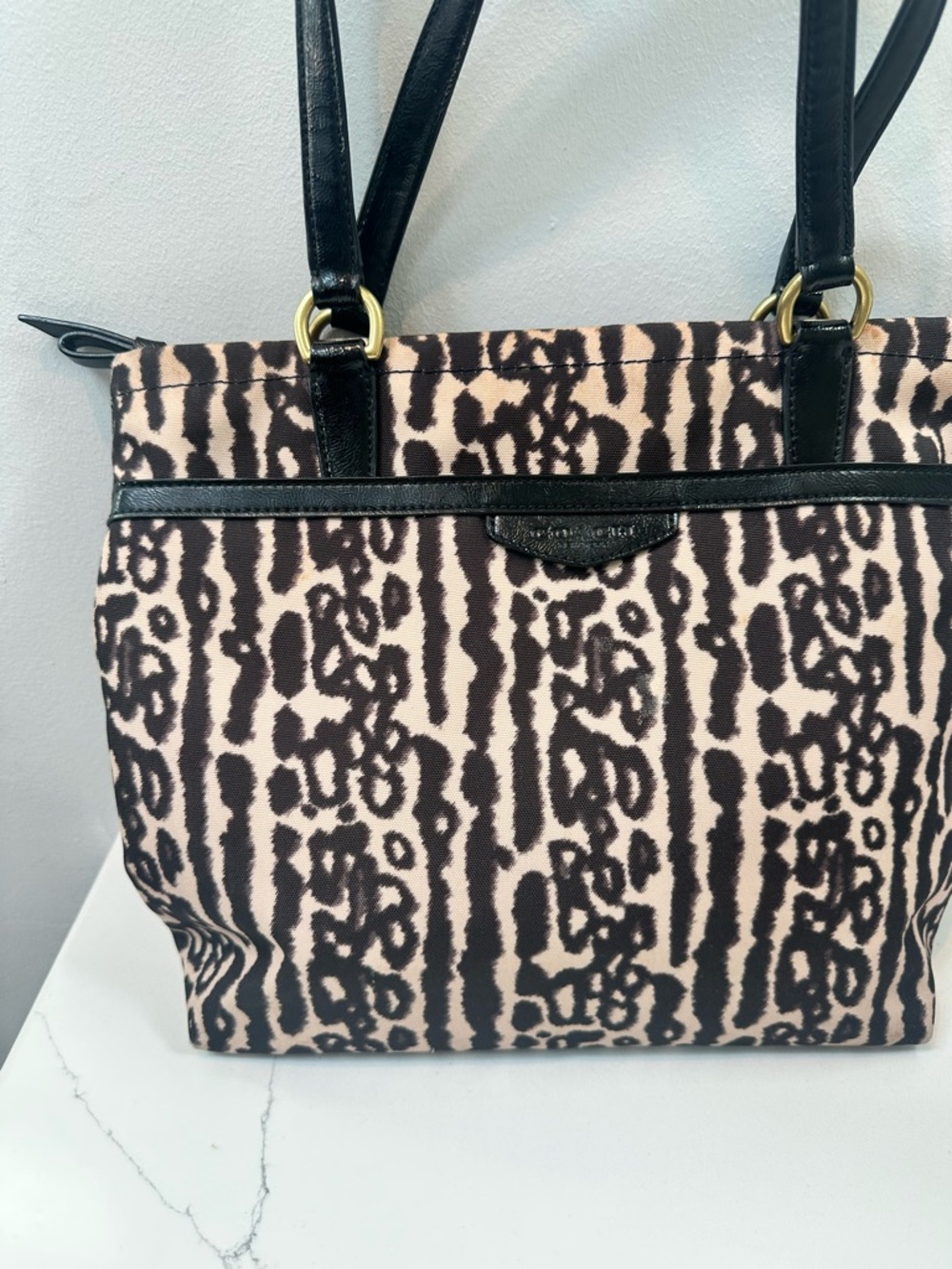 Coach Ocelot Tote Bag with Black Handles - Picture 4 of 10
